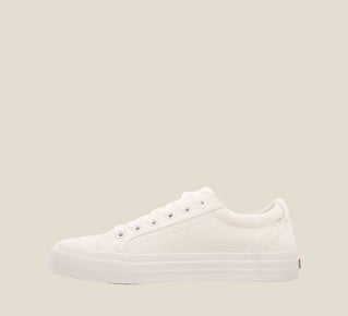 Women's Plim Soul White Canvas Sneaker - Orleans Shoe Co.