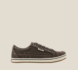 Womens Moc Star Graphite Distressed Sneaker - Orleans Shoe Co.