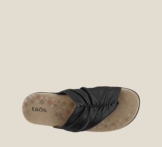 Women's Gift 2 Black Thong Sandal - Orleans Shoe Co.