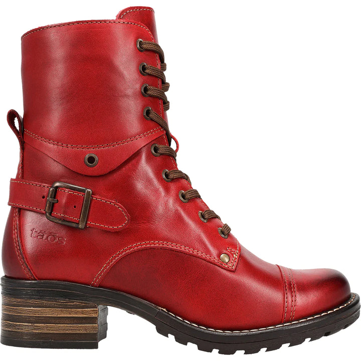 Women’s Taos Crave Classic Red Combat Boots - Orleans Shoe Co.