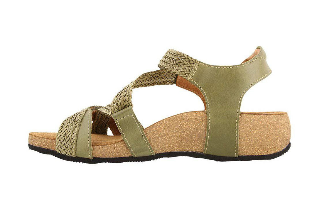 Trulie Vintage Green Wedge Sandal - Orleans Shoe Co.