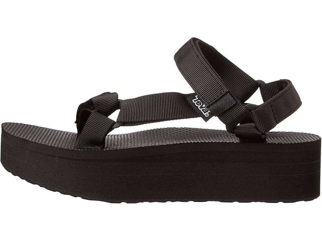 Women's Flatform Universal Black Sandal - Orleans Shoe Co.
