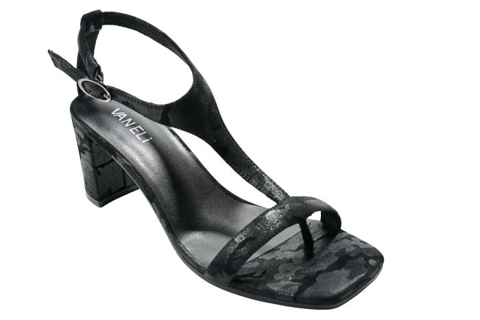 Women's Vaneli Milina Sandal Black Carnaby - Orleans Shoe Co.