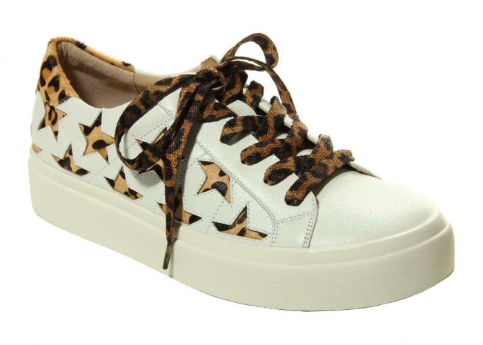 Women's Yolen White Nappa With Camel Chag - Orleans Shoe Co.