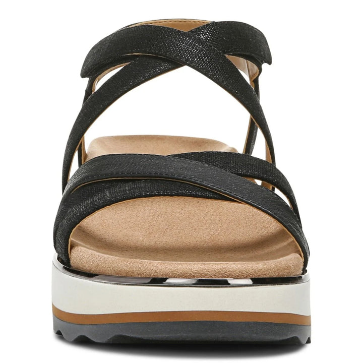 Women's Vionic Kellyn Flatform Sandal Black - Orleans Shoe Co.