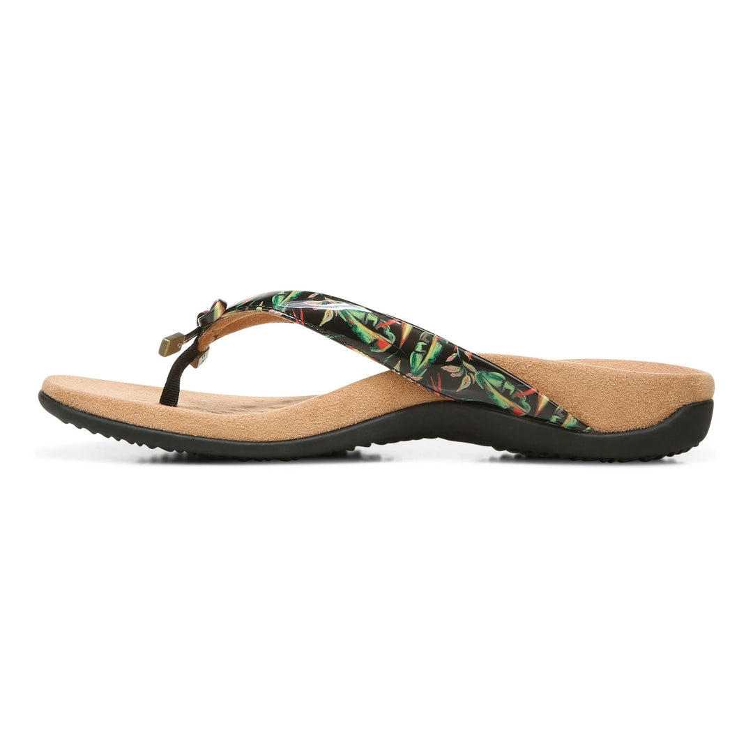 Vionic Women s Bella II Toe Post Sandal Black Tropical Orleans