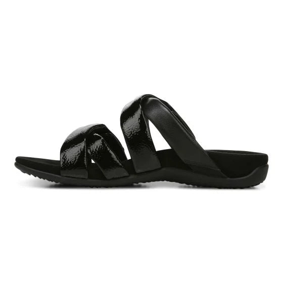 Women's Vionic Hadlie Slide Sandal Black - Orleans Shoe Co.