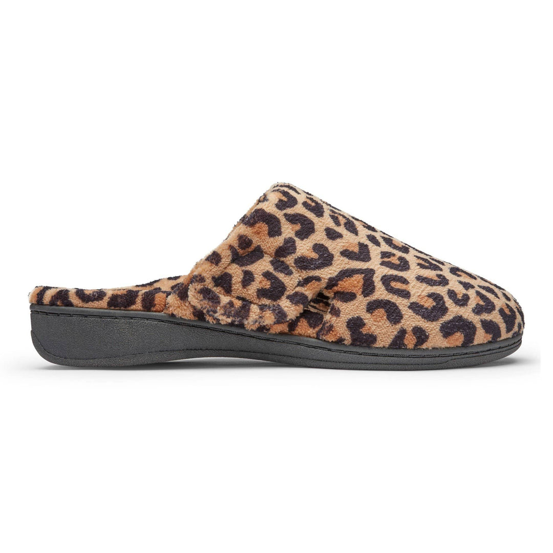 Women's Gemma Natural Leopard House Slipper - Orleans Shoe Co.