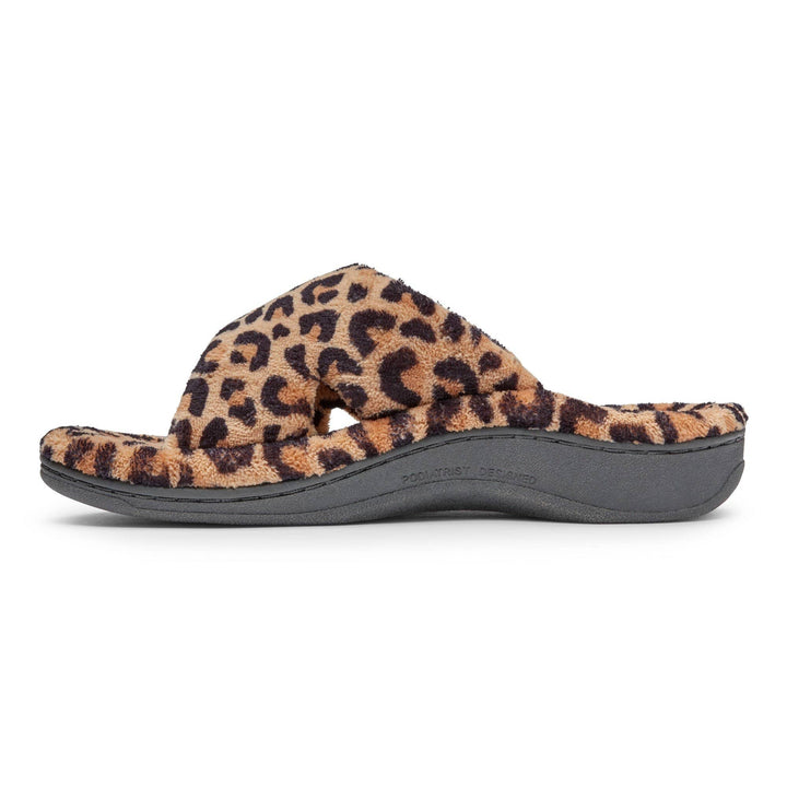 Women's Relax Terry Natural Leopard - Orleans Shoe Co.