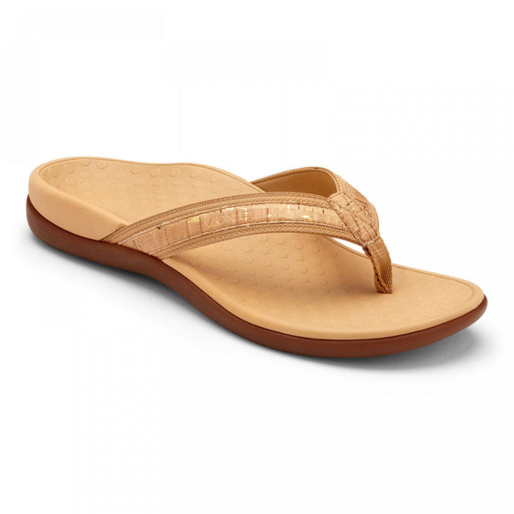 Women's Tide  Gold Cork Flip-Flop - Orleans Shoe Co.